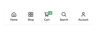 Bottom bar menu